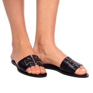 Tory Burch Ines Flat Sandals -Black